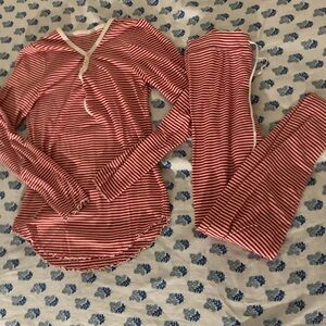 Red Striped Women's Pajama Set